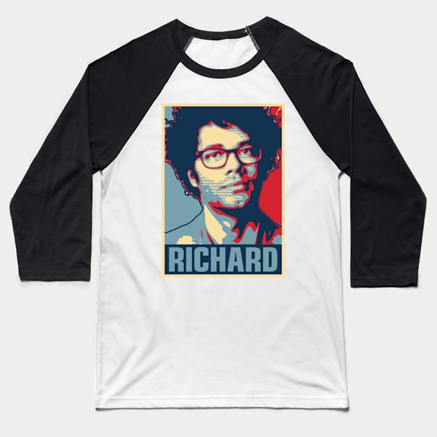 Richard Baseball T-Shirt by DAFTFISH